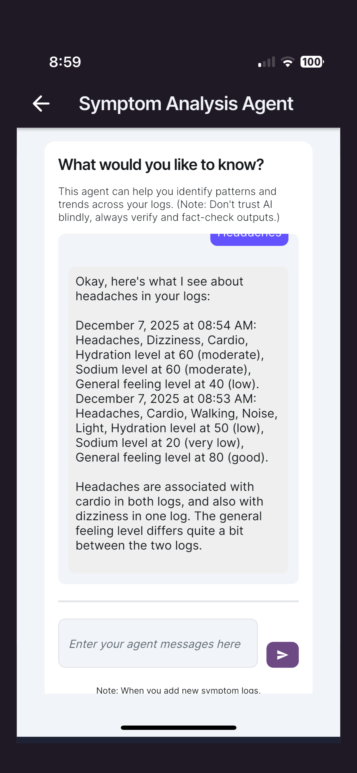 NerveCenter Symptom Analysis Agent
